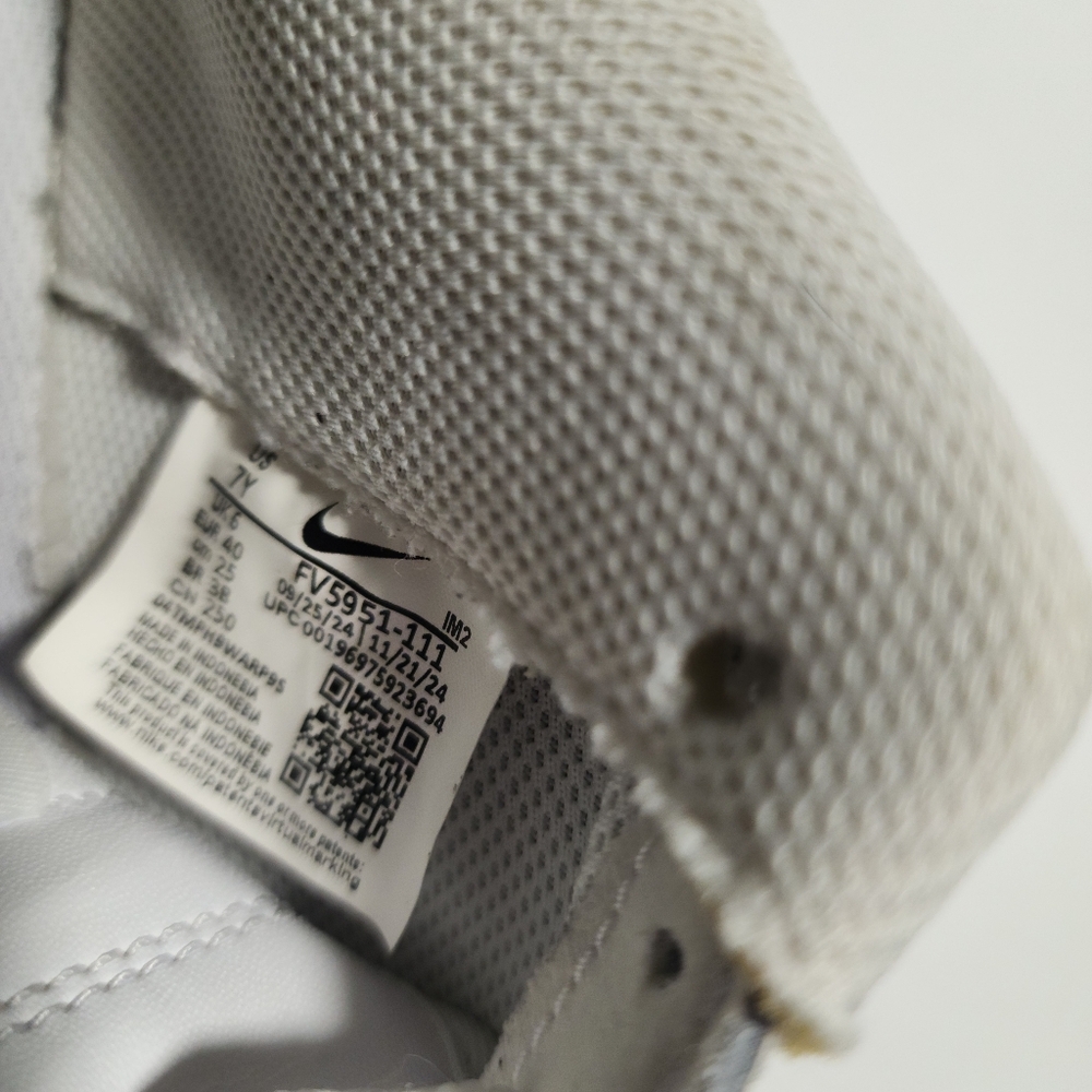 Nike Air Force 1 Low Casual White Shoes, Y7 Women 8.5 Men 7 - Picture 10 of 12